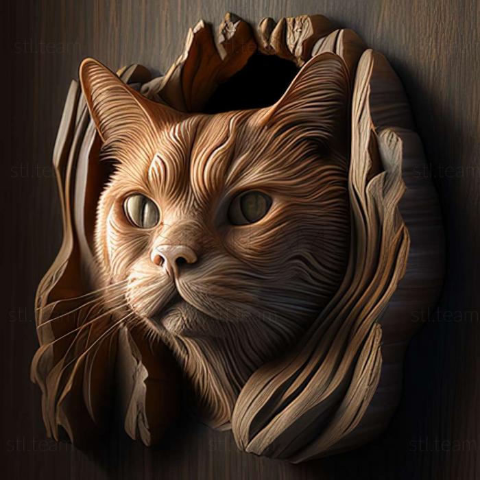 3D модель Менська кішка (STL)